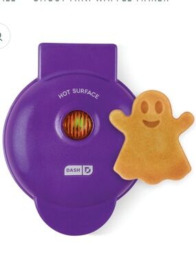 Ash Ghost Mini Waffle Maker - Purple and Black